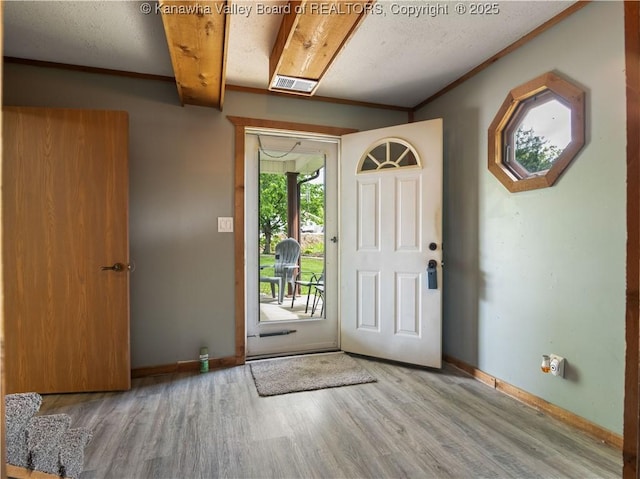 67 Poplar Dr, Scott Depot, WV 25560 - foyer entrance with wood finished floors and baseboards