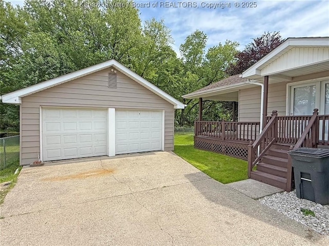 2111 21st St, Nitro, WV 25143 - view of detached garage