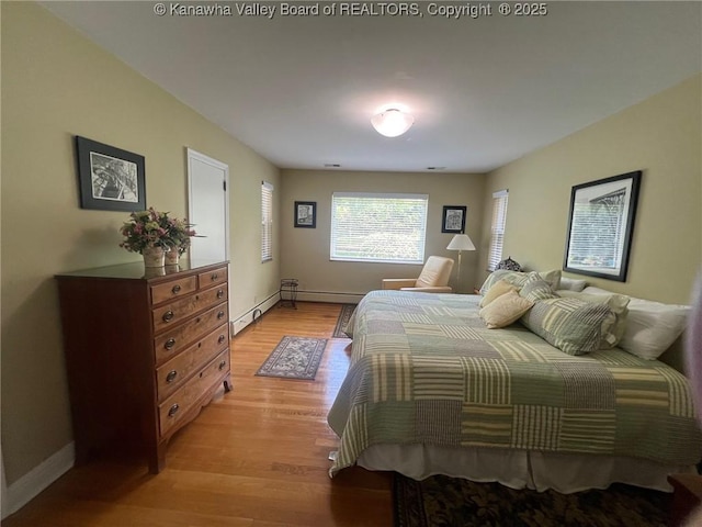 814 Skinner Dr, Saint Albans, WV 25177 - bedroom featuring light wood-style floors and baseboards