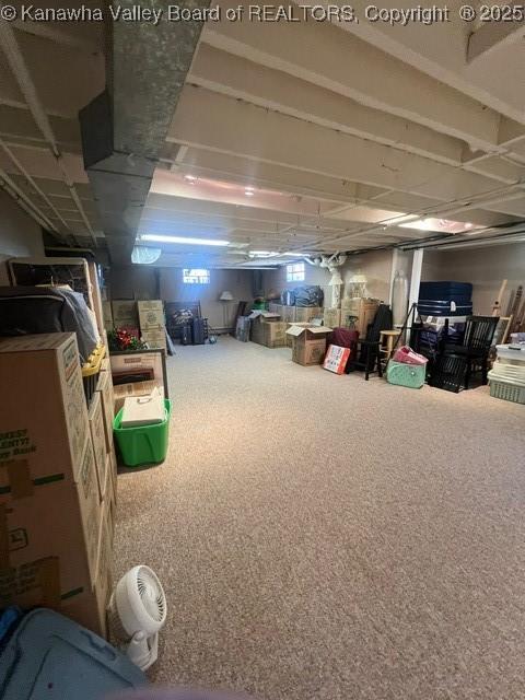 814 Skinner Dr, Saint Albans, WV 25177 - below grade area featuring carpet flooring