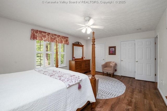 108 Lock Ln, Alum Creek, WV 25003 - bedroom featuring wood finished floors, ceiling fan, and baseboards
