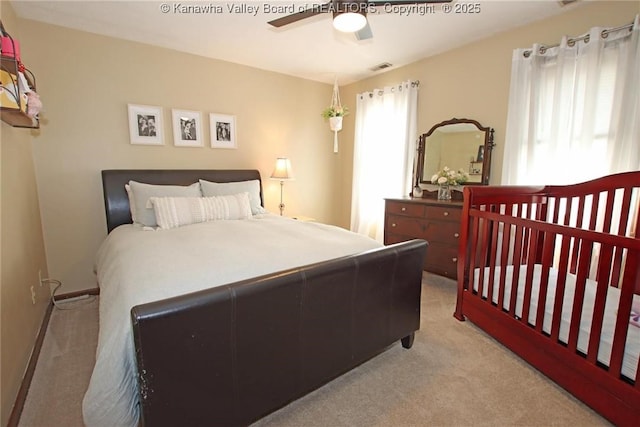 2 Valley View Ests, Hurricane, WV 25526 - carpeted bedroom featuring a ceiling fan