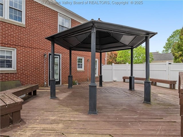 1300 Enslow Blvd, Huntington, WV 25701 - deck with a gazebo