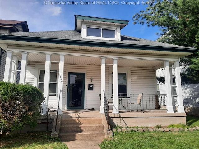 1528 Jackson St, Charleston, WV 25311 - view of front of house featuring covered porch