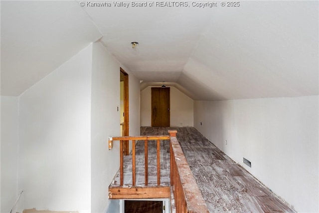 4096 Indian Creek Rd, Elkview, WV 25071 - additional living space with vaulted ceiling and wood finished floors