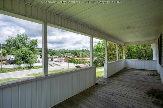 4096 Indian Creek Rd, Elkview, WV 25071 - view of wooden deck