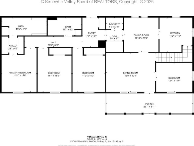 4096 Indian Creek Rd, Elkview, WV 25071 - floor plan / room layout
