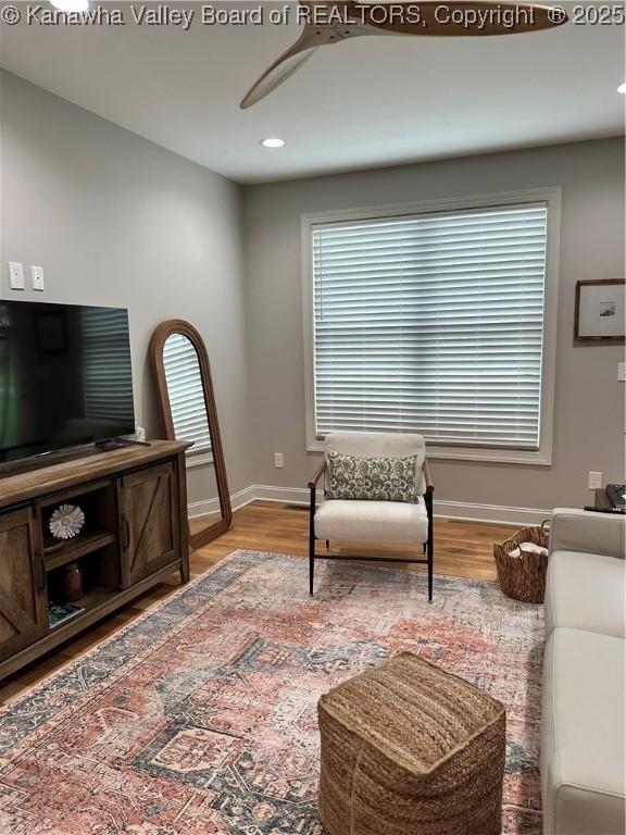 25 Jordon Dr, Winfield, WV 25213 - living area with baseboards, light wood-style flooring, healthy amount of natural light, and recessed lighting