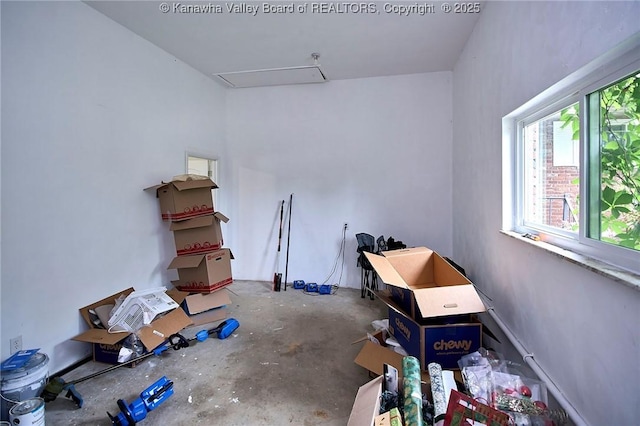 5201 Hammons Dr, Charleston, WV 25313 - storage area featuring attic access