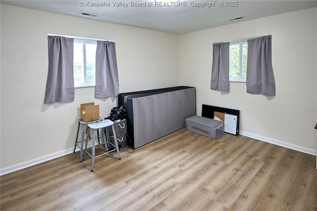 5201 Hammons Dr, Charleston, WV 25313 - bedroom featuring wood finished floors and baseboards