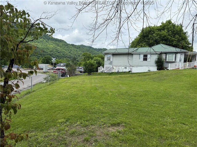 16298 Deepwater Mountain Rd, Wv, WV 25057 - view of yard featuring a mountain view