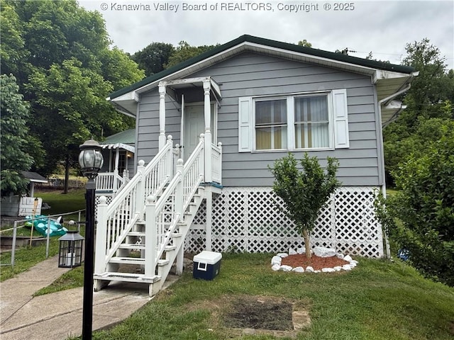 16298 Deepwater Mountain Rd, Wv, WV 25057 - view of front of property featuring a front lawn