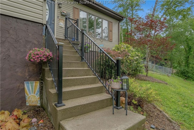 26 Banister Dr, Cross Lanes, WV 25313 - view of stairs