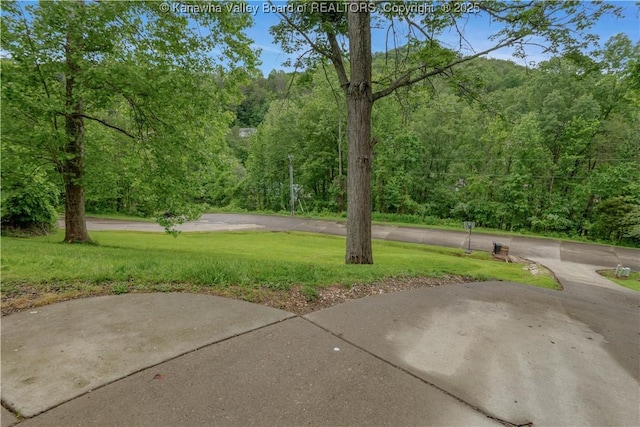 26 Banister Dr, Cross Lanes, WV 25313 - view of community featuring a yard and a view of trees