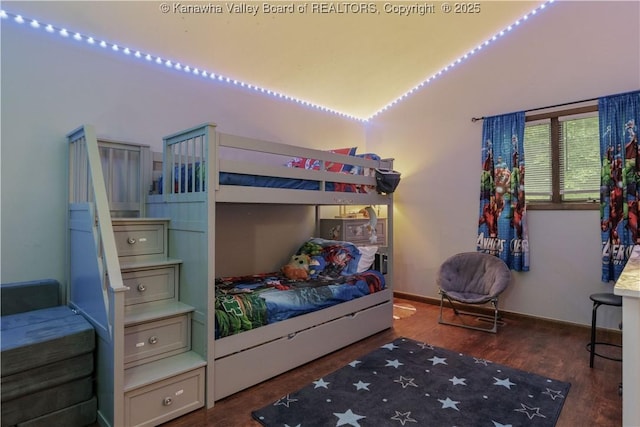 26 Banister Dr, Cross Lanes, WV 25313 - bedroom featuring wood finished floors and baseboards