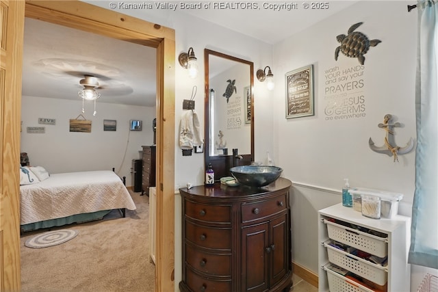 223 Easter Rd, Nitro, WV 25143 - carpeted bedroom featuring a sink