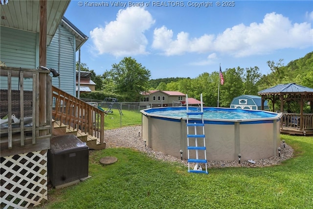 223 Easter Rd, Nitro, WV 25143 - view of pool with a gazebo