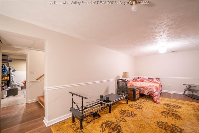 1418 Sweetbrier Rd, Charleston, WV 25314 - bedroom featuring wood finished floors and baseboards