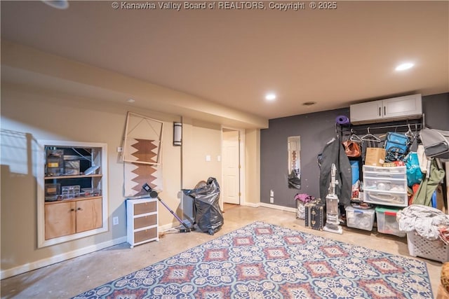 1418 Sweetbrier Rd, Charleston, WV 25314 - finished below grade area with recessed lighting and baseboards