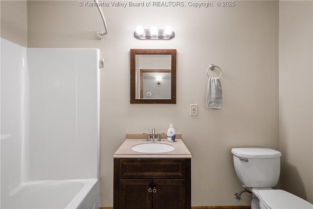 213 Rumer Sta, Red House, WV 25168 - full bath with vanity, toilet, and bathtub / shower combination