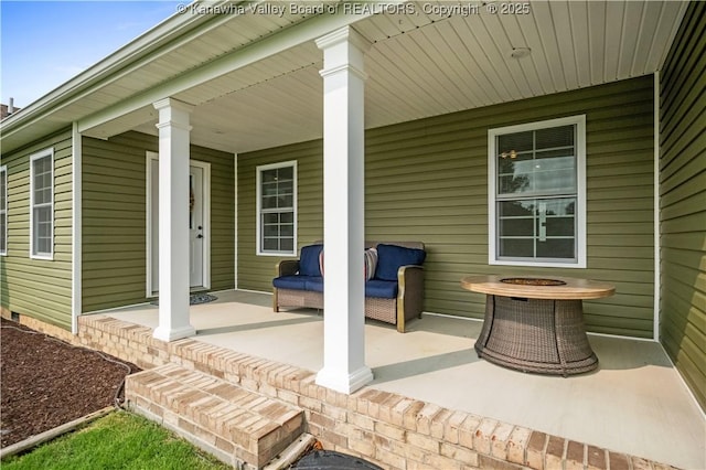 213 Rumer Sta, Red House, WV 25168 - view of covered porch