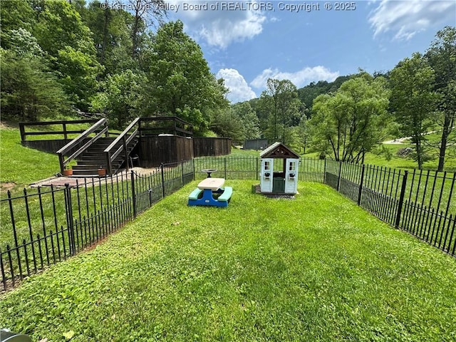 3902 Poca River Rd S, Poca, WV 25159 - view of fenced backyard