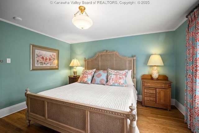 1931 Village Run Rd, White Sulphur Springs, WV 24986 - bedroom featuring wood finished floors, crown molding, and baseboards