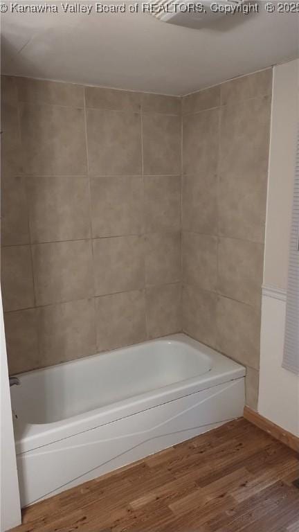 64 Haystack Ln, Charleston, WV 25311 - full bathroom with wood finished floors and  shower combination