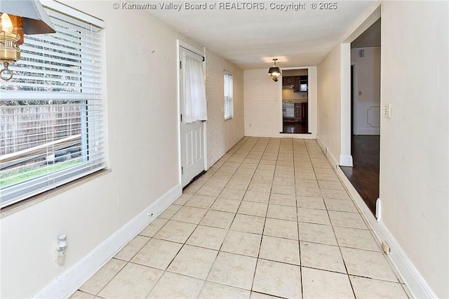 4302 Virginia Ave, Charleston, WV 25304 - hall featuring light tile patterned floors and baseboards