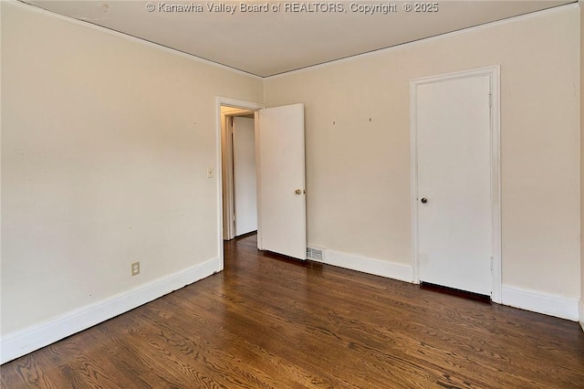 4302 Virginia Ave, Charleston, WV 25304 - spare room featuring wood finished floors and baseboards