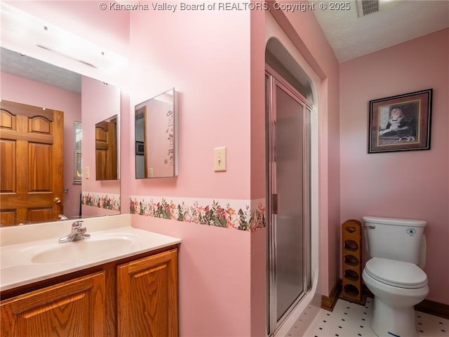 123 Brooke St, Culloden, WV 25510 - full bathroom featuring vanity, a shower stall, and toilet
