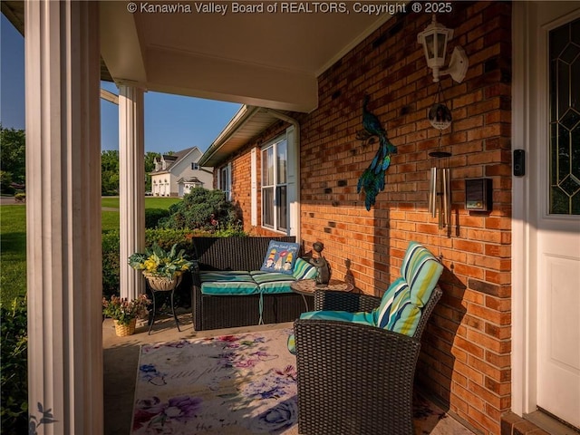 123 Brooke St, Culloden, WV 25510 - view of patio featuring outdoor lounge area