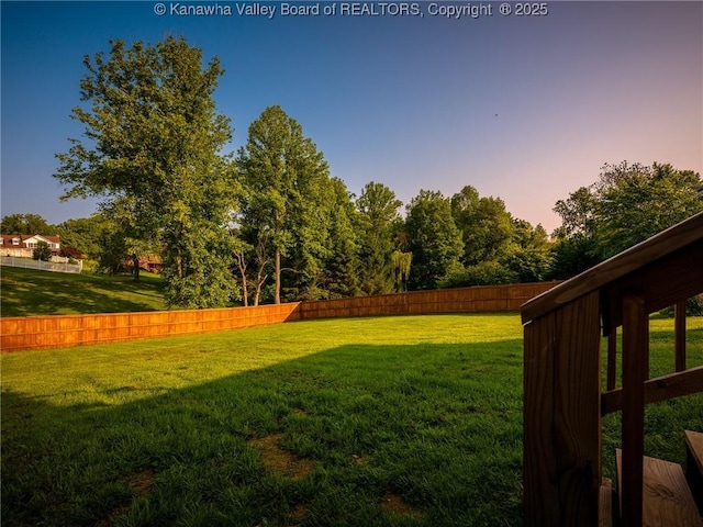 123 Brooke St, Culloden, WV 25510 - view of yard at dusk