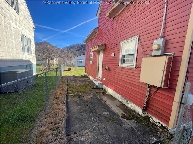 57 Barrett Cir, Wharton, WV 25208 - view of side of home featuring a mountain view and cooling unit