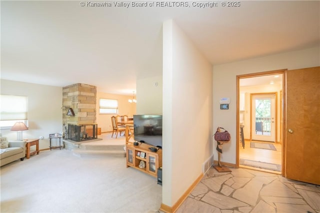 868 Alta Rd, Charleston, WV 25314 - corridor featuring baseboards