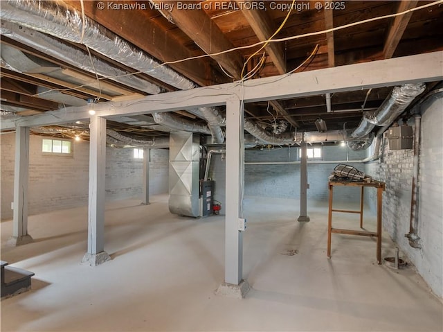 2116 21st St, Nitro, WV 25143 - below grade area featuring heating unit