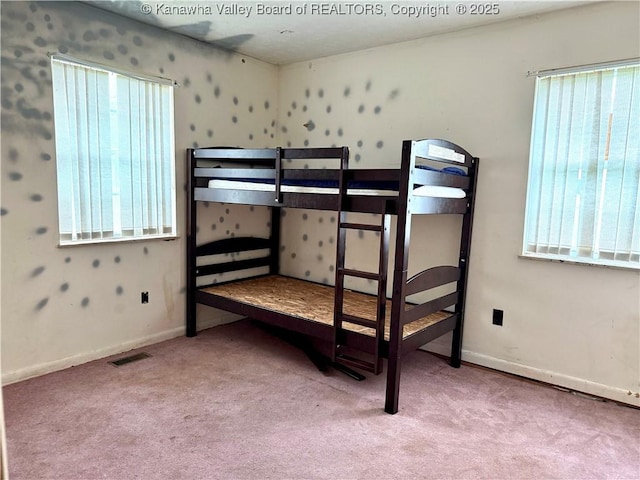 3112 Cicerone Rd, Charleston, WV 25320 - unfurnished bedroom featuring carpet, multiple windows, and baseboards