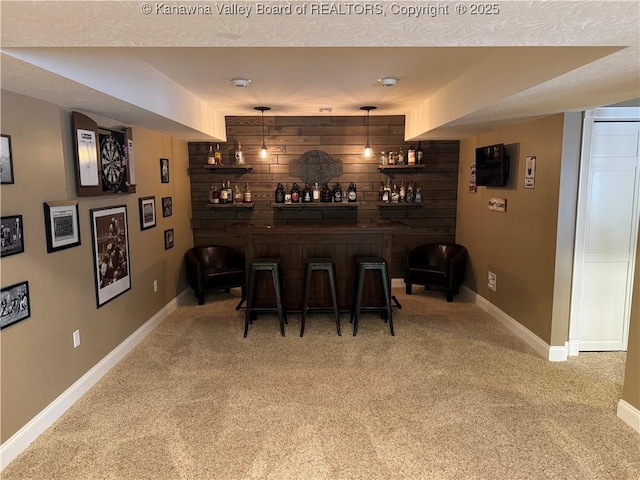 90 Brooke St, Culloden, WV 25510 - indoor dry bar with carpet and baseboards