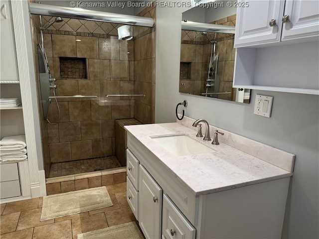 90 Brooke St, Culloden, WV 25510 - bathroom with vanity and a shower stall