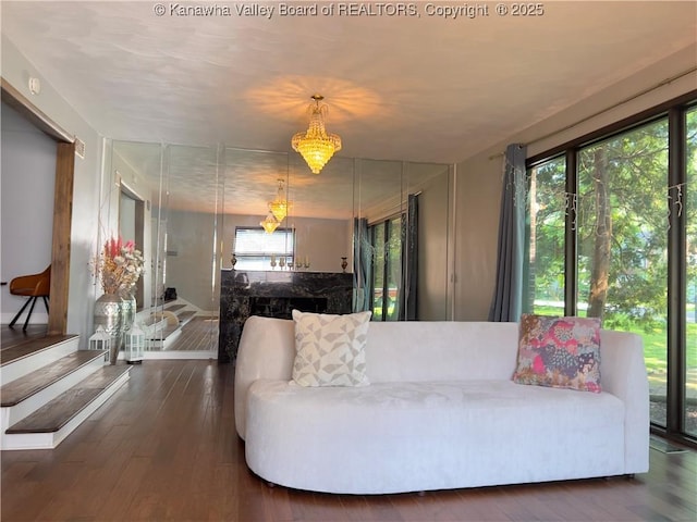 3915 Virginia Ave SE, Charleston, WV 25304 - living room featuring plenty of natural light and wood-type flooring