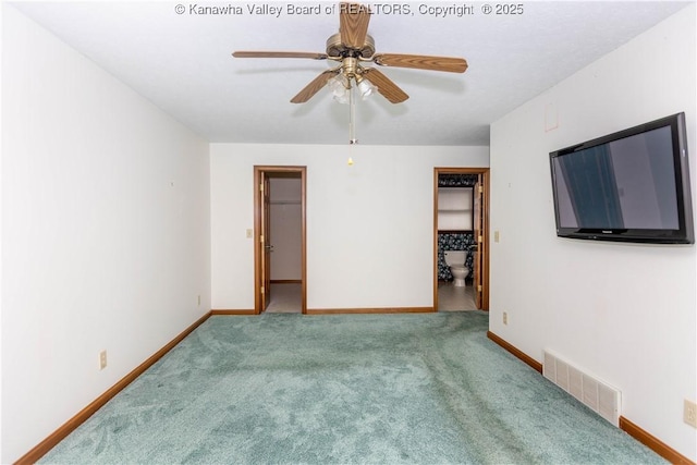 112 Willowood Cir, Hurricane, WV 25526 - carpeted empty room with baseboards and ceiling fan