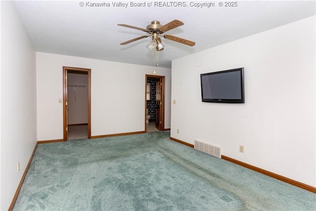 112 Willowood Cir, Hurricane, WV 25526 - carpeted spare room featuring a ceiling fan and baseboards