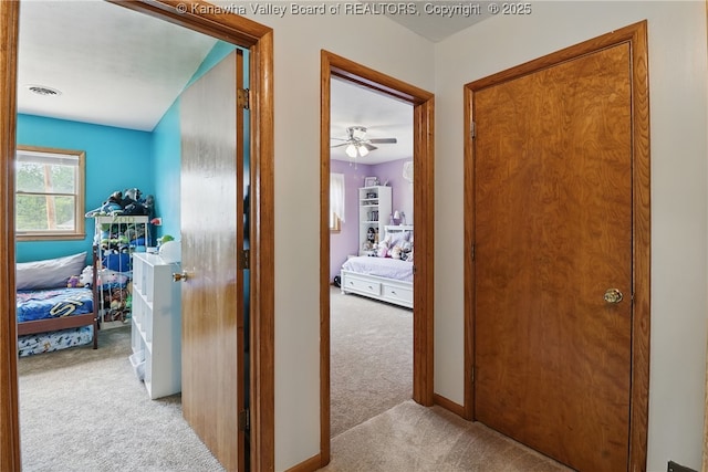 3021 Sansom Ct, Milton, WV 25541 - hallway featuring carpet floors