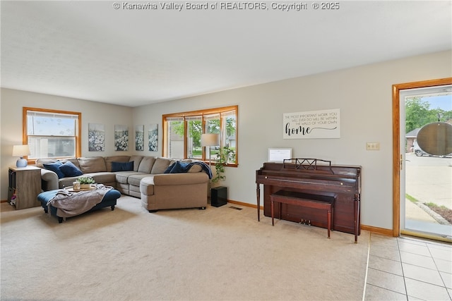 3021 Sansom Ct, Milton, WV 25541 - living room with baseboards