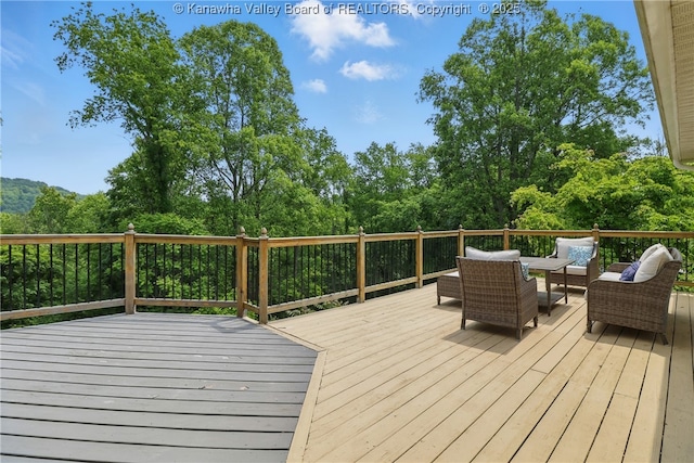 3021 Sansom Ct, Milton, WV 25541 - deck featuring an outdoor hangout area