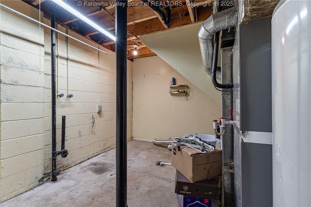 424 Porter Rd, Charleston, WV 25314 - view of unfinished basement