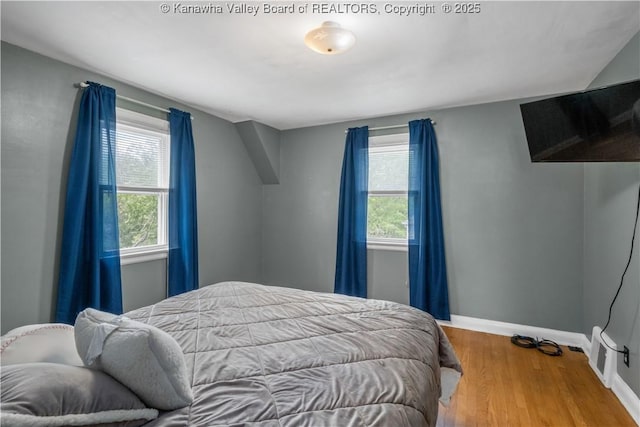1539 Clark Rd, Charleston, WV 25314 - bedroom with wood finished floors and baseboards