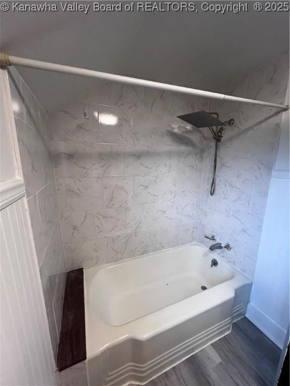 726 Amity Dr, Charleston, WV 25302 - full bathroom featuring wood finished floors and tub / shower combination