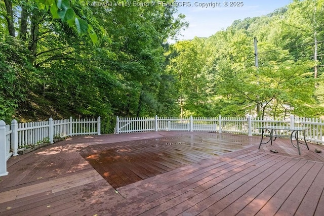 169 Burning Springs Dr, Belle, WV 25015 - deck featuring a view of trees