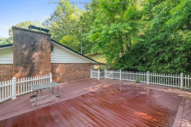 169 Burning Springs Dr, Belle, WV 25015 - view of wooden terrace